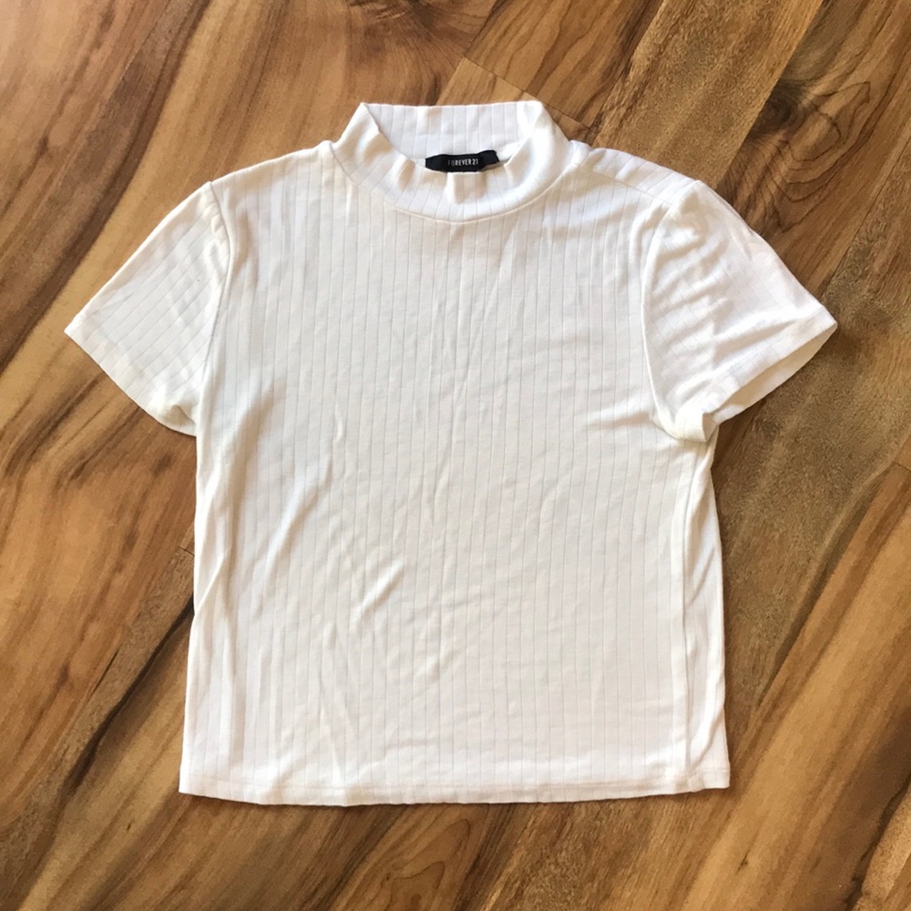 Turtleneck White T
